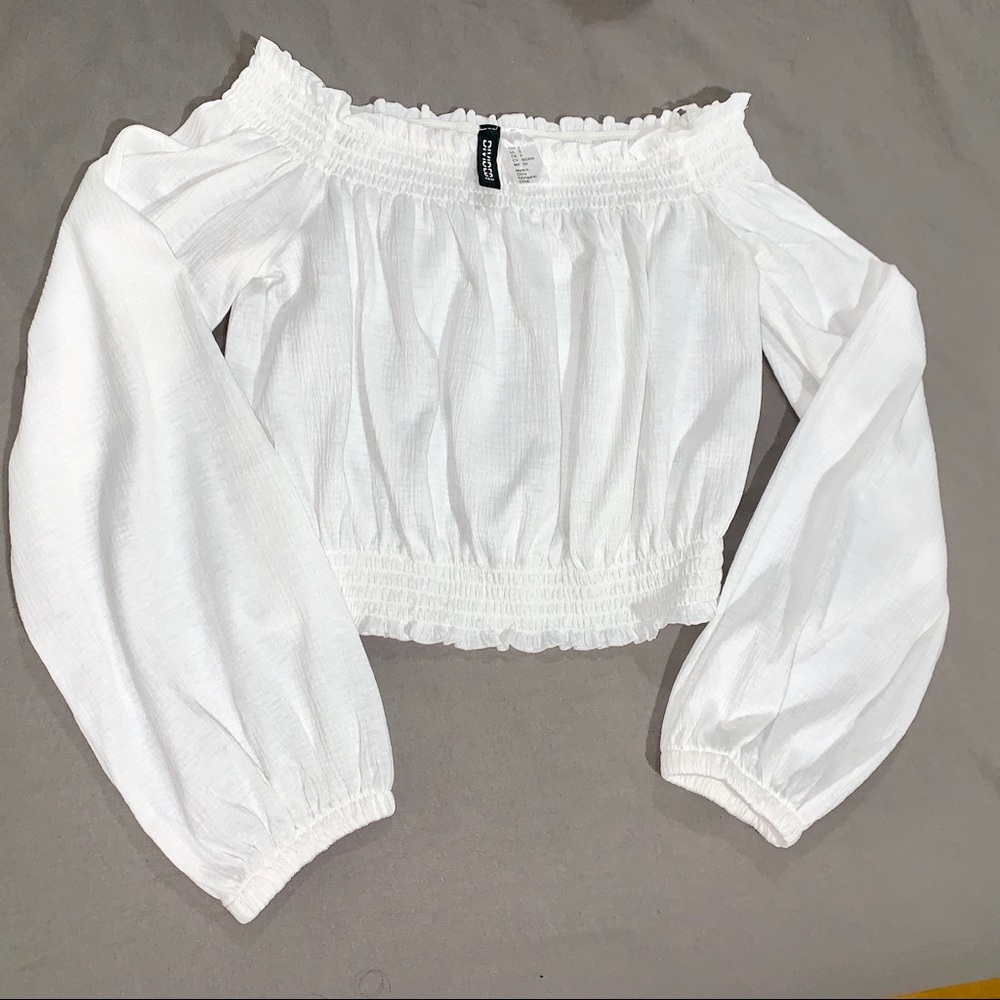 Off the shoulder crop top